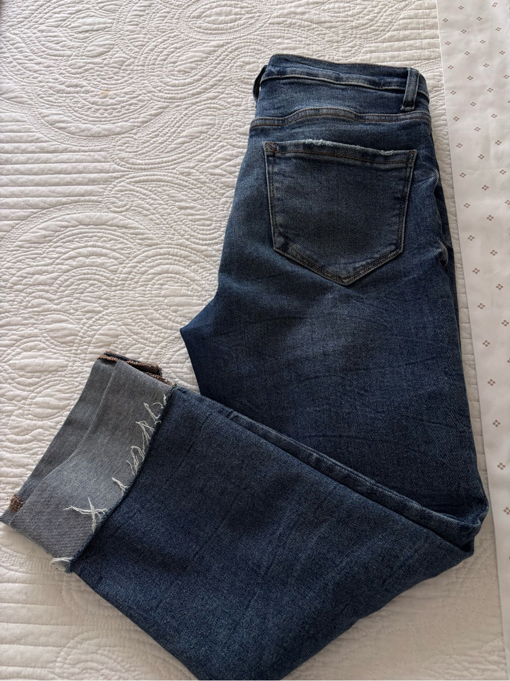 Kensie Medium Blue Straight-Leg Jeans size 8/29 - Picture 3 of 7